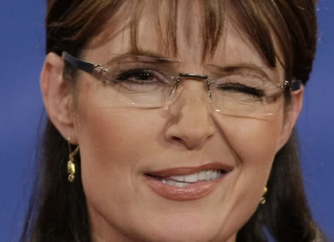 Sarah Palin winking